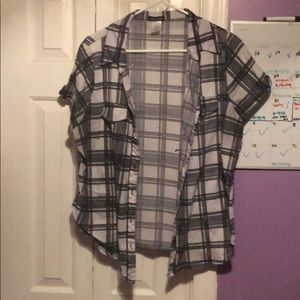 Flannel tee